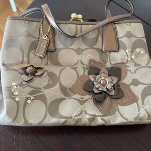 Coach Floral Tote Bag